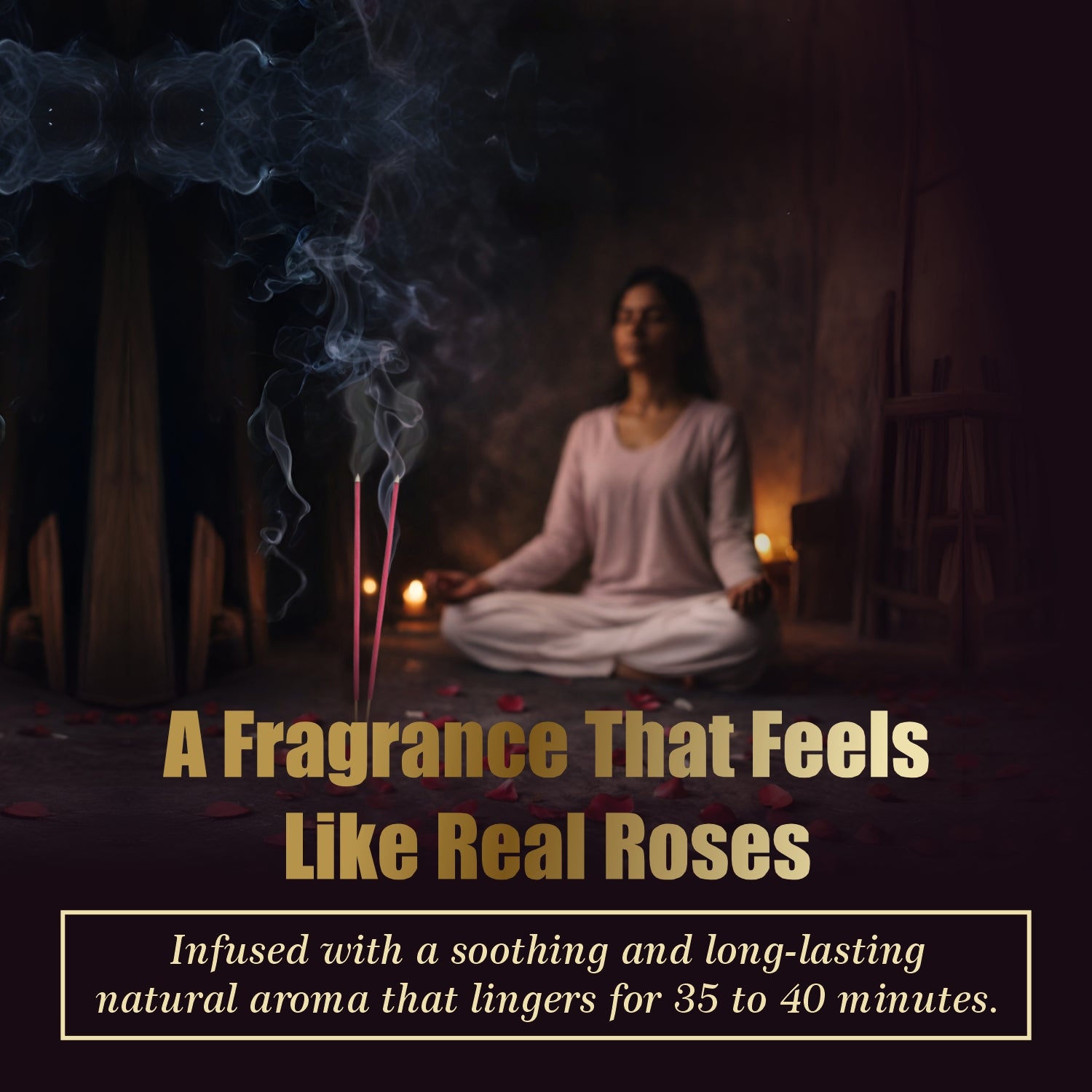 Rose, Chandan, Rog Rakshak & Guggul Fragrance Incense Sticks Pack of 4