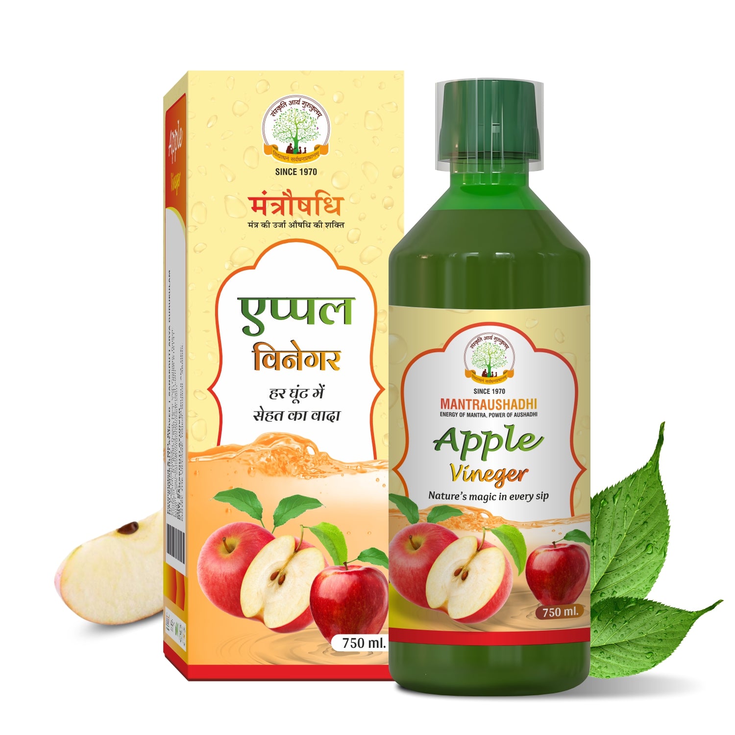 MANTRAUSHADHI APPLE VINEGER 750ML