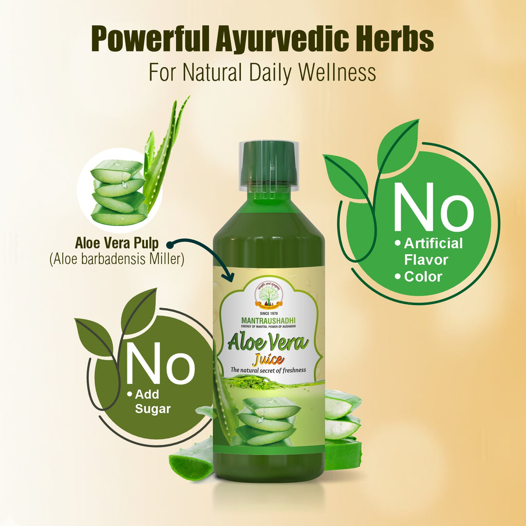 MANTRAUSHADHI ALOEVERA JUICE 750ML