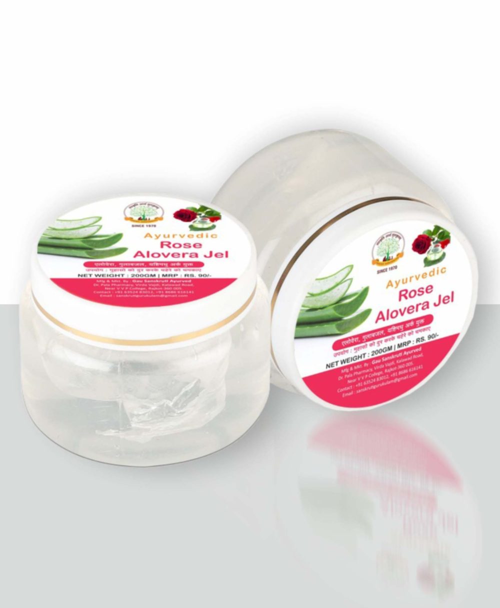 Mantraushadhi Natural Rose Aloe Vera Gel 200 gm