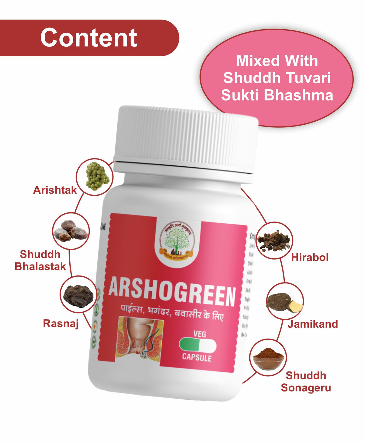 Mantraushadhi ArshoGreen Capsules 30 Cap