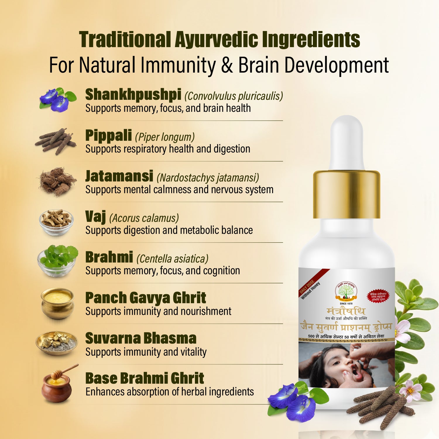 MANTRAUSHADHI JAIN SUVARNAPRASHANAM DROPS  15ML