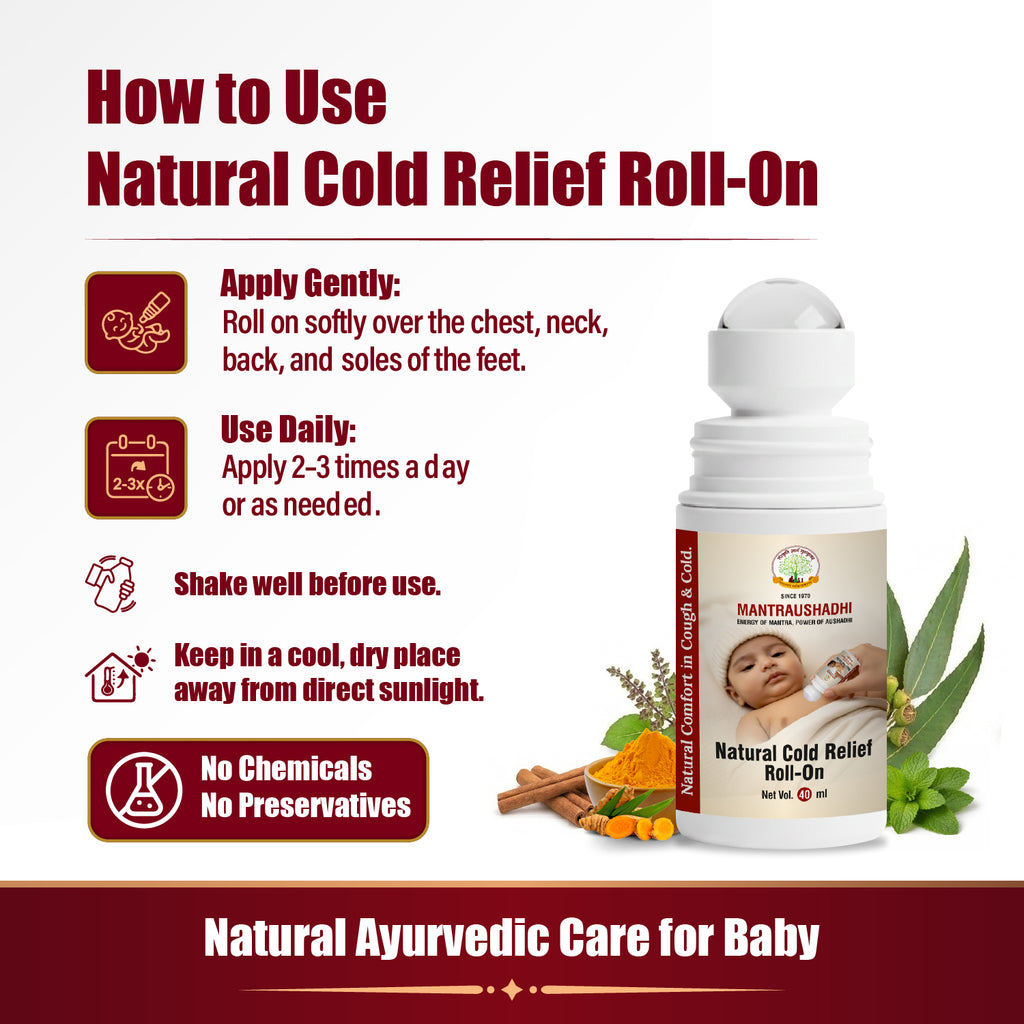 MANTRAUSHADHI BALRAKSHA COLD RELIF ROLL ON 40ML