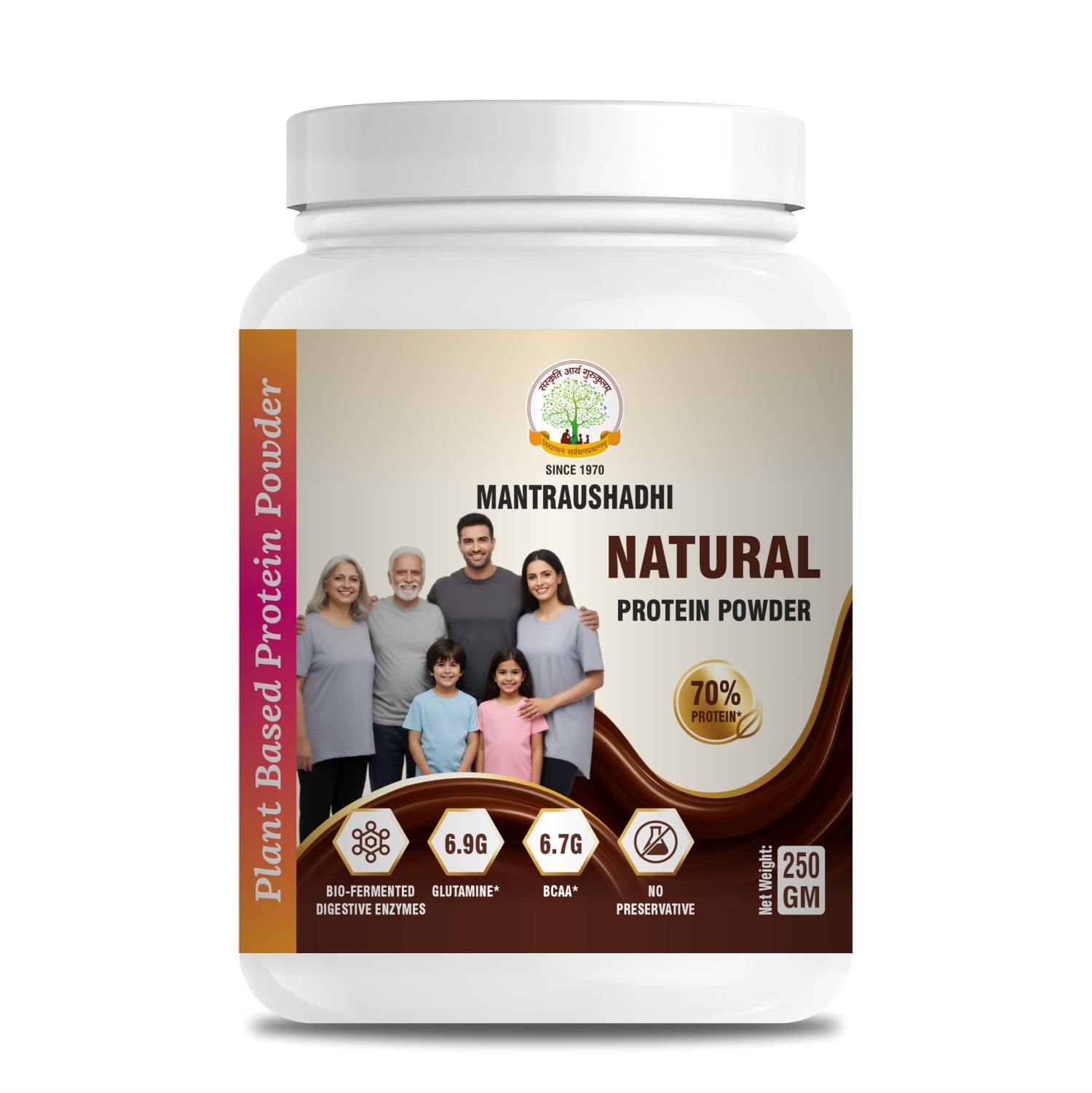 MANTRAUSHADHI NATURAL PROTIEN POWDER 250GM