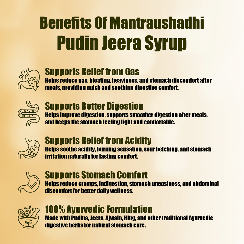 MANTRAUSHADHI PUDIN JEERA SYRUP 200ML