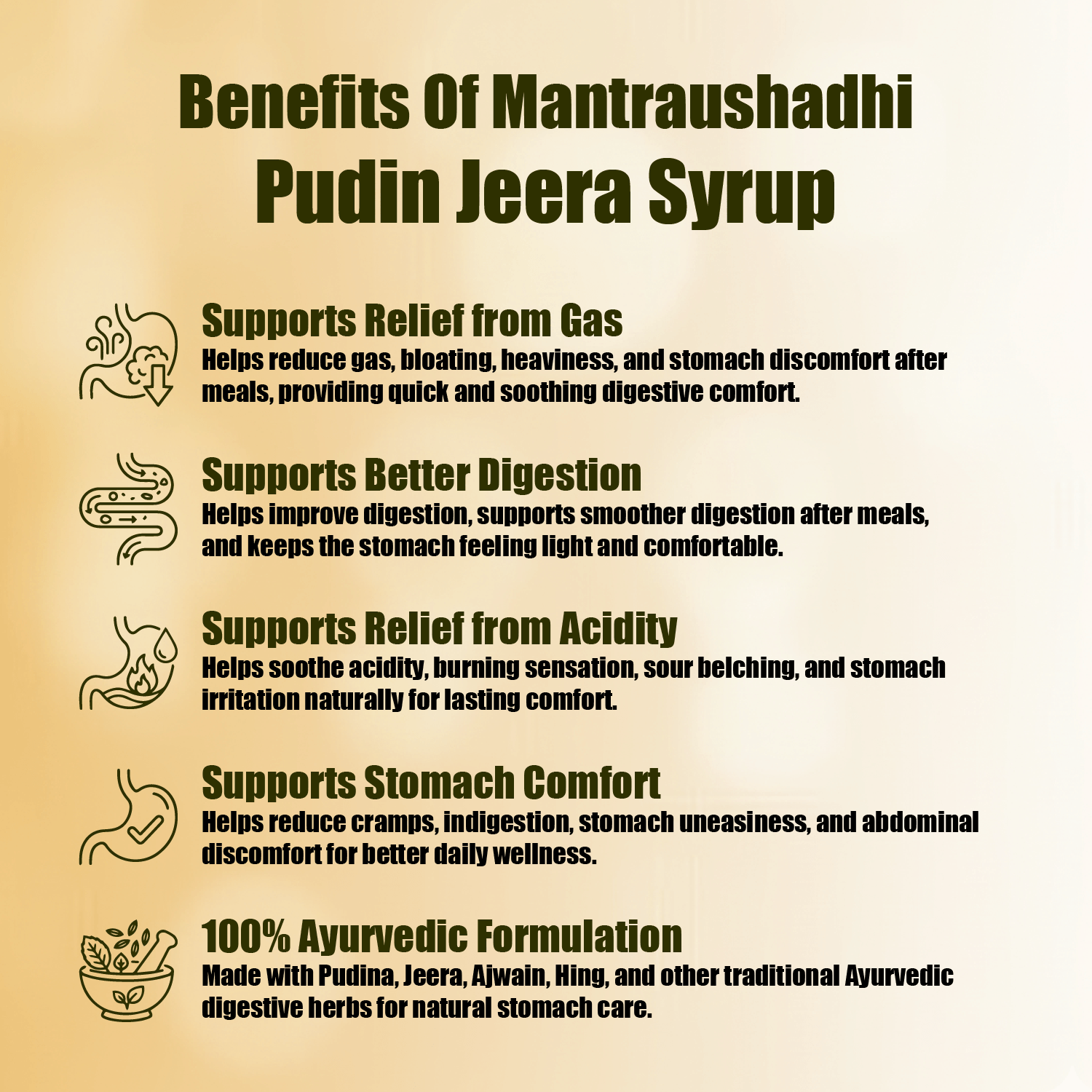 MANTRAUSHADHI PUDIN JEERA SYRUP 200ML