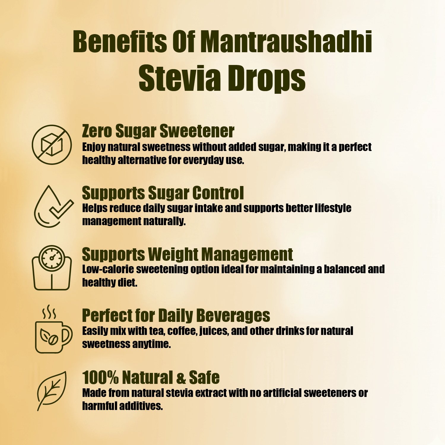 MANTRAUSHADHI STEVIA DROP 15ML