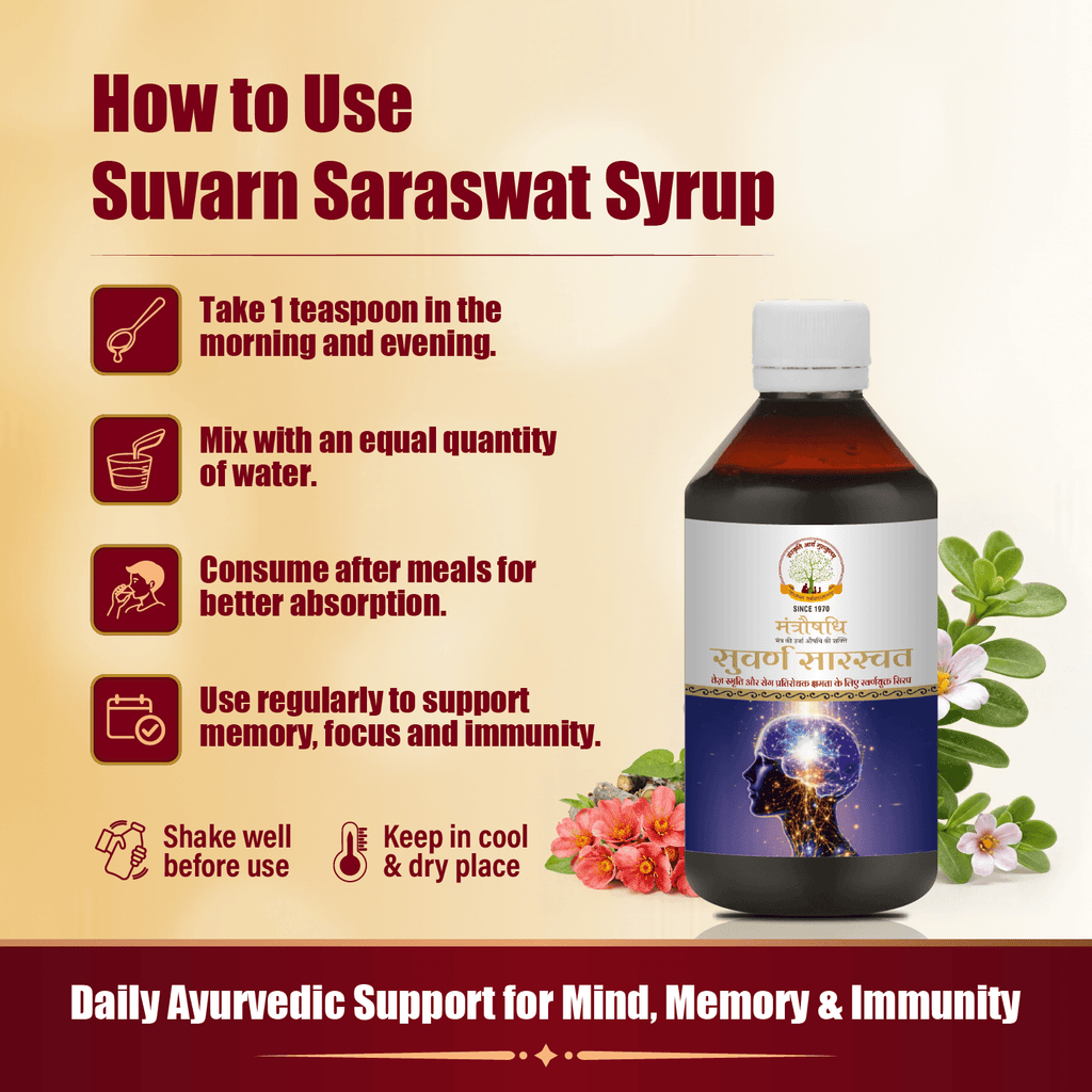 MANTRAUSHADHI SUVARNA SARASVAT SYRUP 100ML