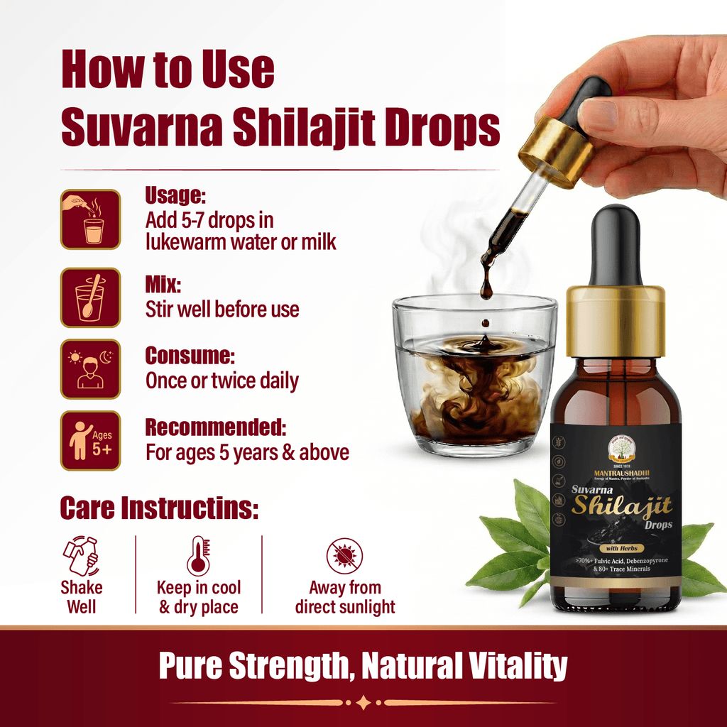MANTRAUSHADHI SUVARNA SHILAJIT DROP 15ML