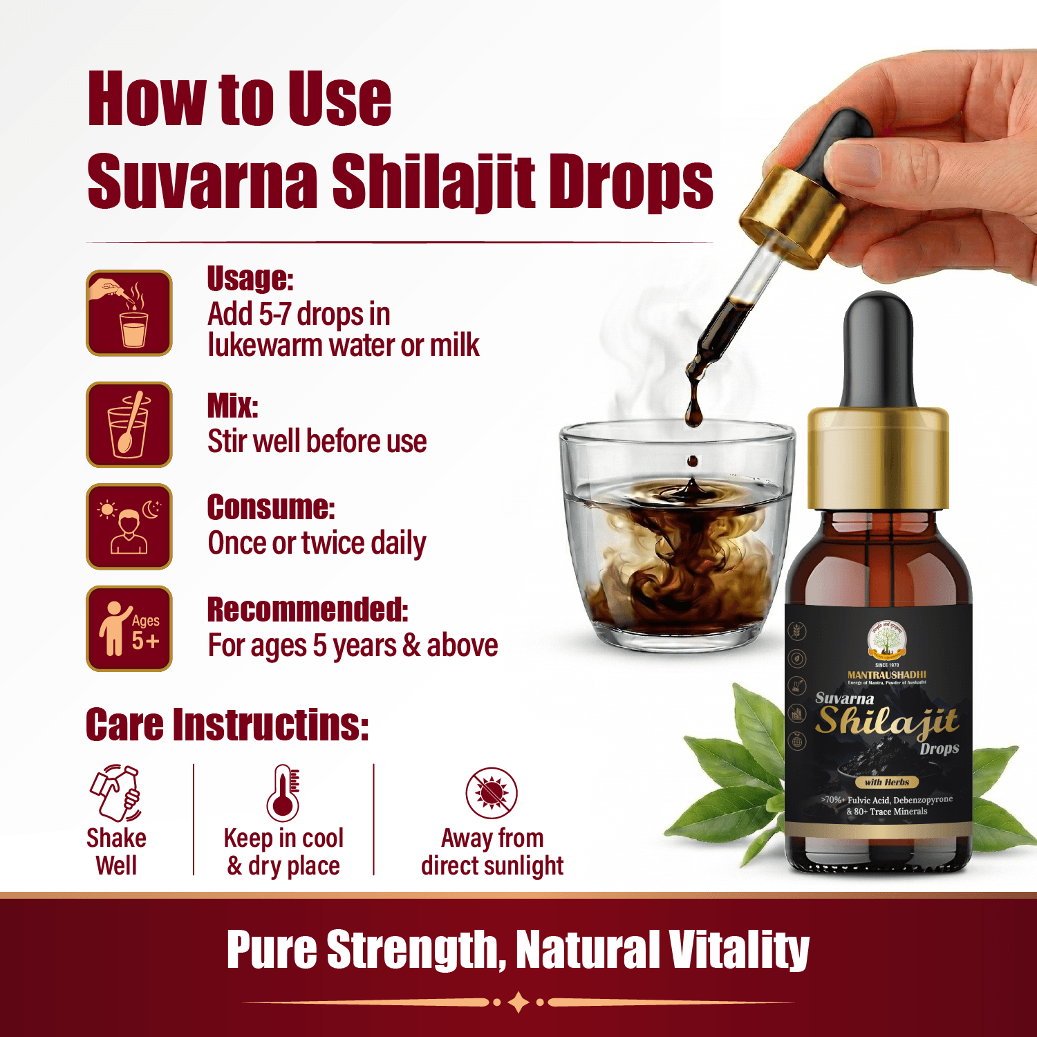 MANTRAUSHADHI SUVARNA SHILAJIT DROP 15ML