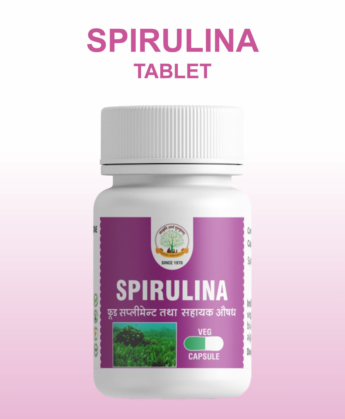 Mantraushadhi Spirulina Capsules – 30 cap